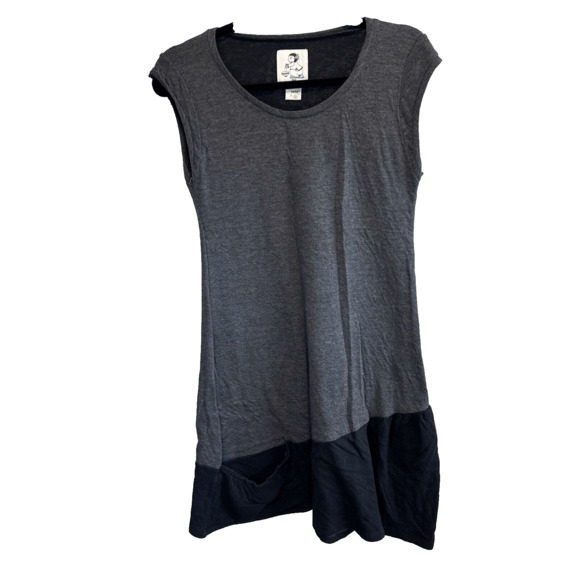 Rebe Debra Weiss Handmade Sleeveless Shift Dress Details Womans Large Lagenlook - Picture 1 of 11